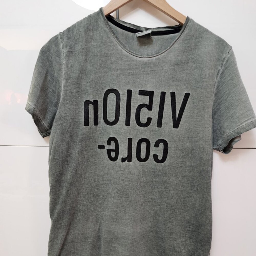 Jack& Jones CORE Burnout Khaki Backward writing Tee